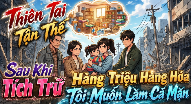 Thiên tai tận thế Sau khi tích trữ hàng triệu hàng hóa tôi muốn làm cá mặn
